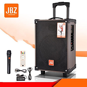 Loa Kéo JBZ NE 108 - Bass 2.5 Tấc - Công suất 150W - Tặng 1 Mic Ko Dây, Vỏ Bằng Gỗ , Bên Ngoài Bọc Một Lớp Simili Cực Đẹp - Kết Nối Bluetooth, USB, AUX Thuận Tiện - Hàng chính hãng