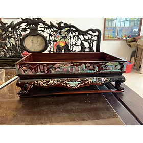 Mua Khay trà gỗ trắc khảm ốc đẹp 38x24cm