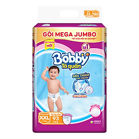 Tã Quần Bobby Gói Mega Jumbo XXL93 (93 Miếng)