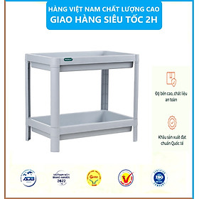 Kệ Để Đồ Đa Năng Osaka Hokori, Nhựa Việt Nhật Kệ Để Đồ Decor Nhà Cửa Xinh Xắn 2 Tầng - Hàng Việt Nam