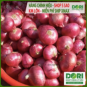 Hành tím khô Ấn Độ - Dori Thơm - 1kg - Hành tím củ to tròn khô