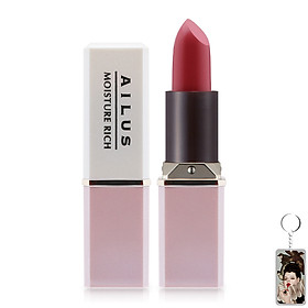 Son mịn môi giàu độ ẩm Naris Ailus Smooth Lipstick Moisture Rich Nhật Bản 3.7g + Móc khóa