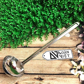 Mua Vá múc SOUP múc Canh CÁN DÀI 46cm - Inox không gỉ cao cấp. Dụng cụ muỗng múc nước lẩu dùng cho quán ăn và các bếp chuyên dụng