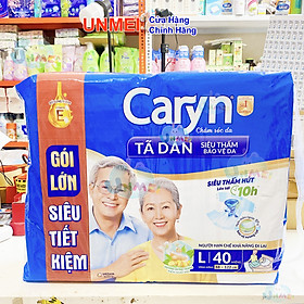 Tã Dán Siêu Thấm Caryn Gói Siêu Tiết Kiệm L40 (40 Miếng)