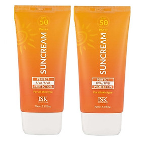 Combo 2 hộp kem chống nắng ISK Perfect Protection Sun Cream SPF 50 PA +++ Hàn quốc 70ml/ Hộp