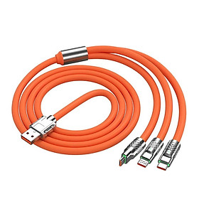 Mua Cáp sạc 3 đầu 120 W  đa năng chống rối dài 1.2m