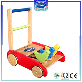 Đồ chơi gỗ Xe bé tập đi Winwintoys 60012K Giúp bé tự tin tập đi không lo