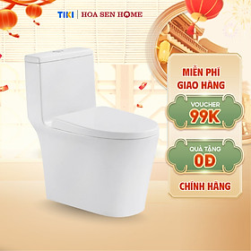 Mua Bồn cầu một khối TUSLO LUXURY T011 chất liệu men cao cấp  nắp PP chống thấm - Hoa Sen Home - Hàng chính hãng - MIỄN PHÍ VẬN CHUYỂN