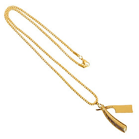 Alloy Mini  Salon Hair  Pendant Necklace W/  Golden