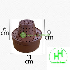 COMBO 10 Cốc điều hòa thông minh loại nhỏ 9x11x6cm - Phụ kiện trồng Lan thông minh cho HOA PHONG LAN