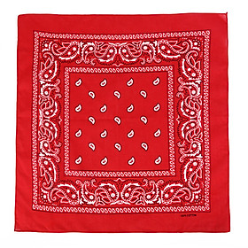 Bộ sưu tập khăn vuông cotton bandana turban XO Vintage BDN01 54x54cm - BDN01.1 Đỏ tươi