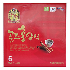 Nước Uống Hồng Sâm 6 Năm Korea Red Ginseng Drink Daegoung Food TP0020 (70 ml x 30 gói)