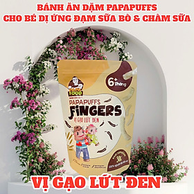 Bánh ăn dặm PAPAFOOD PAPAPUFFS FINGERS - 100% Nguyên Liệu Hữu Cơ - CHO BÉ DỊ ỨNG ĐẠM SỮA BÒ & CHÀM SỮA - Gói 30G - (MSMV: 8938549094094)
