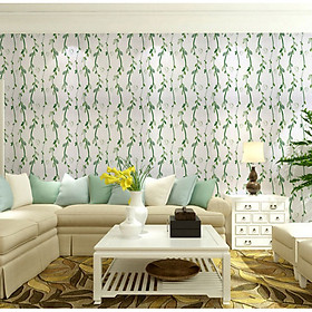 Mua GIẤY DÁN TƯỜNG KHỔ 45CM X10M DÂY LÁ NỀN TRẮNG