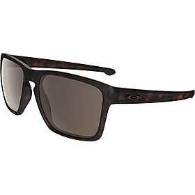 Oakley Men's OO9341 Sliver XL Rectangular Sunglasses, Matte Black/24K Iridium, 57 mm