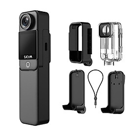 SJCAM C300 4K 30FPS Mini Action Camera 5G/2.4G WiFi Sports Camera Dual Touch Screen 154° Wide Angle Lens 6-Axis Stabilization Color: Black
