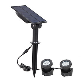 Solar Pond Lights Outdoor, Submersible RGB LED Fountain Lights,Dusk to Dawn Landscape Spotlight for Garden, Patio, Tree, Lawn (Color Change + Stay on)