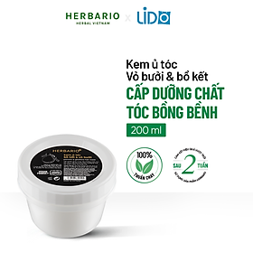 Kem ủ tóc bồ kết & vỏ bưởi herbario 200ml cấp ẩm, giúp tóc chắc khỏe