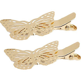 Set 2 Kẹp bướm vàng