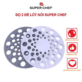 Bộ 2 đế lót nồi Super Chef Bền Bỉ, Tiện Lợi