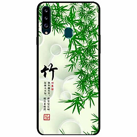 Ốp lưng dành cho Samsung A20s mẫu Thư Pháp Lá Tre