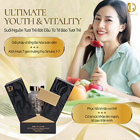 Viên uống bổ sung IMPERIUM ULTIMATE YOUTH AND VITALITY dưỡng ẩm da và tăng cường năng lượng, tăng sức đề kháng, phù hợp để làm quà tặng cho cấp trên, bạn bè, đồng nghiệp [60 viên/lọ]