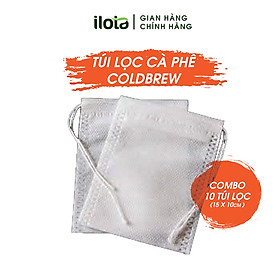 Mua Túi lọc cà phê cold brew (Combo 10 túi 15x10cm) giấy lọc pha cafe ngâm ủ lạnh túi lọc trà