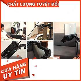 RE0370 Giá đỡ laptop 32cm kẹp bàn cao cấp - Giá đỡ máy tính 1 khúc cao cấp.