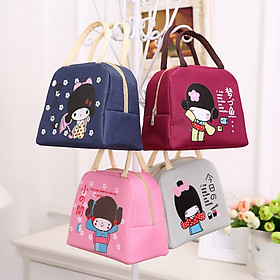 Túi Giữ Nhiệt Hình Cô Gái Nhật  Đựng Cơm Văn Phòng , Trái Cây , Bình Nước... Túi Giữ Nhiệt Đa Năng Nhiều Lớp . Túi Chống Tỏa Nhiệt, Dày Dặn, Phong Cách Nhật Bản Thời Trang Hiện Đại - PaKaSa