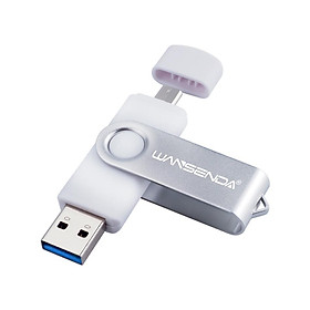Mới USB 3.0 Wansenda OTG USB Cho Điện Thoại/Máy Tính Bảng/PC Android 16GB 32GB 64GB 128GB 256GB Pendrive Bút Tốc Độ Cao Dung Lượng: 8GB