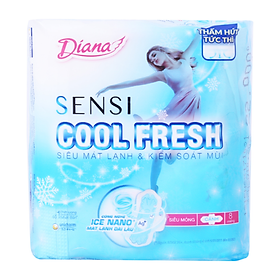 Băng Vệ Sinh Diana Sensi Cool Fresh 23Cm - 8 Miếng