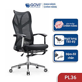 Mua Ghế công thái học Ergonomic GOVI PL36 - Thiết kế gác chân  ngả cố định nhiều vị trí