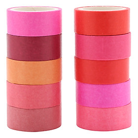 Cuộn Băng Keo Trang Trí Washi Tape Rainbow - Màu Ngẫu Nhiên