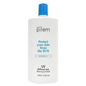 Kem Chống Nắng Make P:rem Protect UV Defense Me Blue Ray Fluid