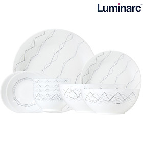 Bộ bàn ăn thuỷ tinh Luminarc Diwali Marble 11 món