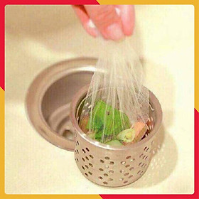 Mua Sét 100 túi lọc rác cho bồn rửa bát