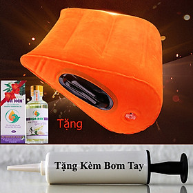 Gối Tình Yêu - Đệm tình nhân Mông Bơm Hơi Cho Các Đôi Tình Nhân Tặng Kèm Bơm Tay