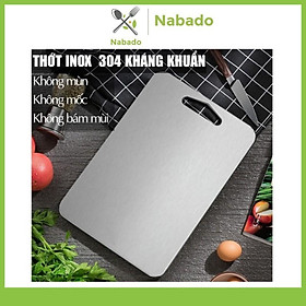 Mua THỚT INOX 304 CAO CẤP SIZE LỚN Kháng Khuẩn Cường Lực- Vệ Sinh Dễ Dàng- Rã Đông Nhanh - Chống Ẩm Mốc