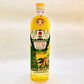Dầu đậu nành Nga thượng hạng YANTA- Không biến đổi Gen. Xuất khẩu Nhật Bản. Chai 1 lít.
