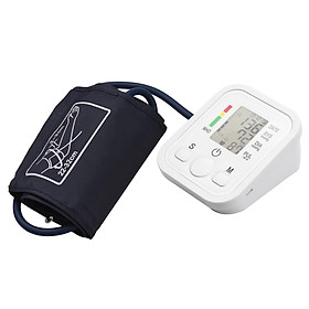 Đồng hồ đo huyết áp kỹ thuật số LCD 2.0 inch Máy đo huyết áp điện tử trên cánh tay Máy đo huyết áp vòng bít BP Cuff tự động dành cho gia đình Máy đo huyết áp vòng bít cánh tay Chế độ người dùng kép Bộ nhớ 99 nhóm