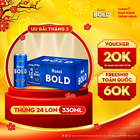 Bia Hanoi BOLD - Thùng 24 lon 330ml