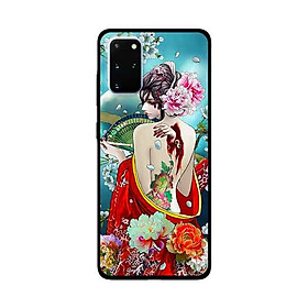 Ốp Lưng Dành Cho Samsung Galaxy S20 Plus mẫu Cô Gái Tóc Thắt Hoa - Hàng Chính Hãng