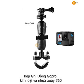 Mua Gopro Kẹp Ghi Đông xe đạp xe máy PKL xoay 360 kim loại + nhựa