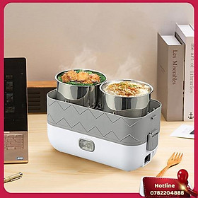 Mua Hộp Cơm Văn Phòng Dhfc02 Hộp Cơm Giữ Nhiệt Cắm Điện Hâm Nóng Thức Ăn Cách Thủy Đa Năng 3 Tầng Với 4  Cốc Đựng Inox 304 Vô Cùng Tiện Lợi - Miễn Phí Vận Chuyển