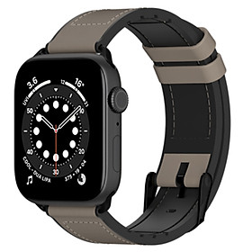 Dây da Chống Nước SwitchEasy Hybrid Silicone-Leather Dành Cho Apple Watch Series (1~7/ SE) Size 38/40/41mm và 42/44/45mm_ Hàng Chính Hãng
