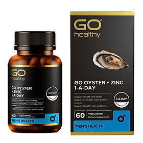 Viên uống tinh chất Hàu nhập khẩu chính hãng New Zealand GO OYSTER + ZinC (60 viên) giúp tăng cường sinh lý nam, cải thiện chất lượng tinh trùng
