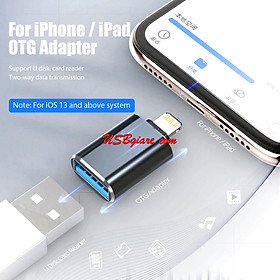 Đầu chuyển đổi OTG Light.ning sang USB3.0 cho iPhone iPad kết nối chuột