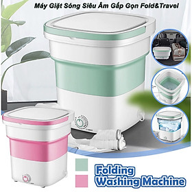 Mua Máy Giặt Sóng Siêu Âm Đảo Chiều Tự Động Có Thể Xếp Gọn