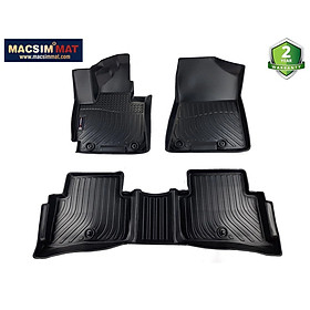 Thảm lót sàn xe ô tô sd Hyundai Tucson 2016- 2021 Nhãn hiệu Macsim chất liệu nhựa TPE cao cấp màu đen