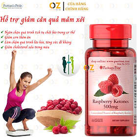 Hình ảnh Hỗ trợ giảm cân quả mâm xôi Puritan's Pride - Raspberry Ketones Mỹ từ nguyên liệu thiên nhiên an toàn hiệu quả - OZ Slim Store